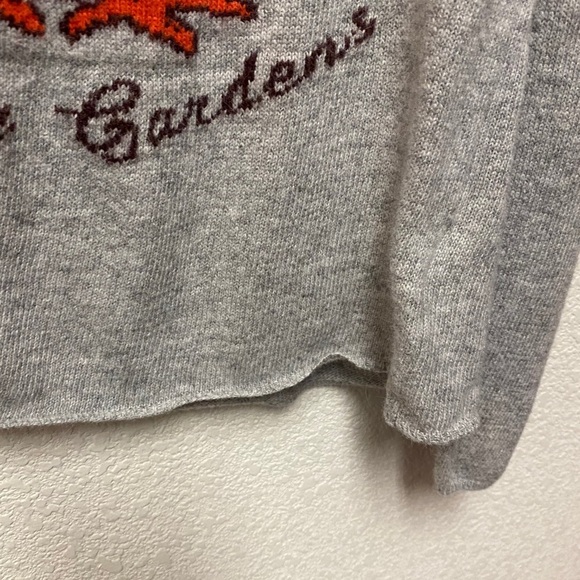 H&M Sweater Girls Size 6-8y Grey with Owl - Picture 4 of 9